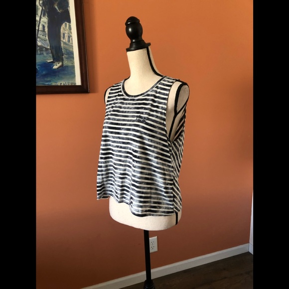 VAN’S industrial blue and white striped loose tank top - Picture 5 of 10